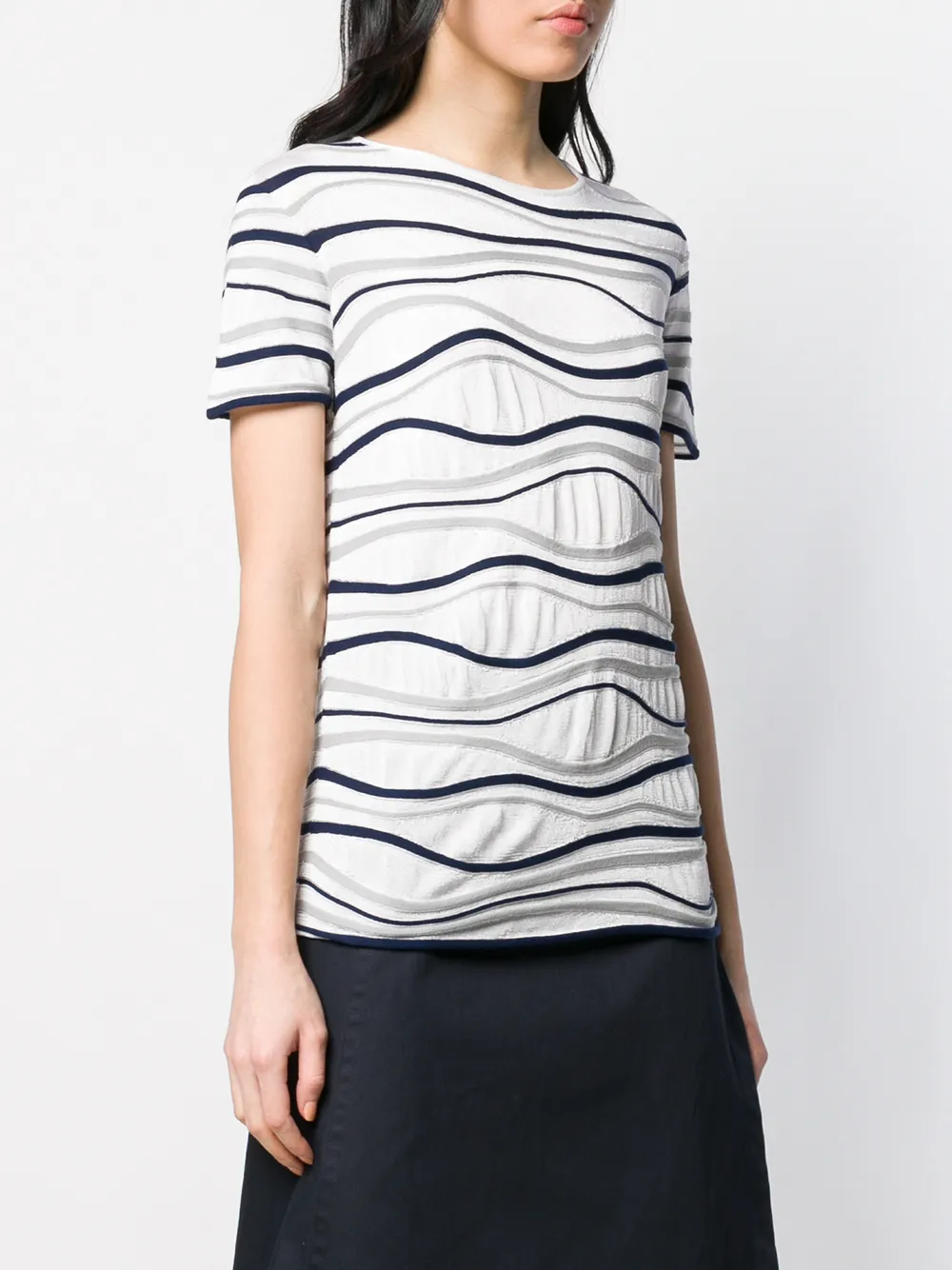 фото Emporio armani футболка в рубчик