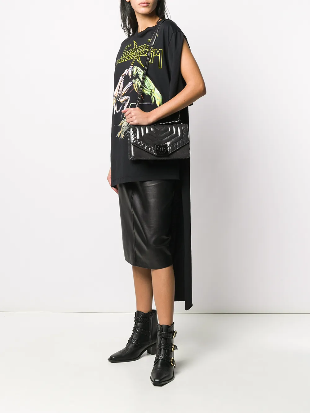 фото Philipp plein стеганая сумка на плечо