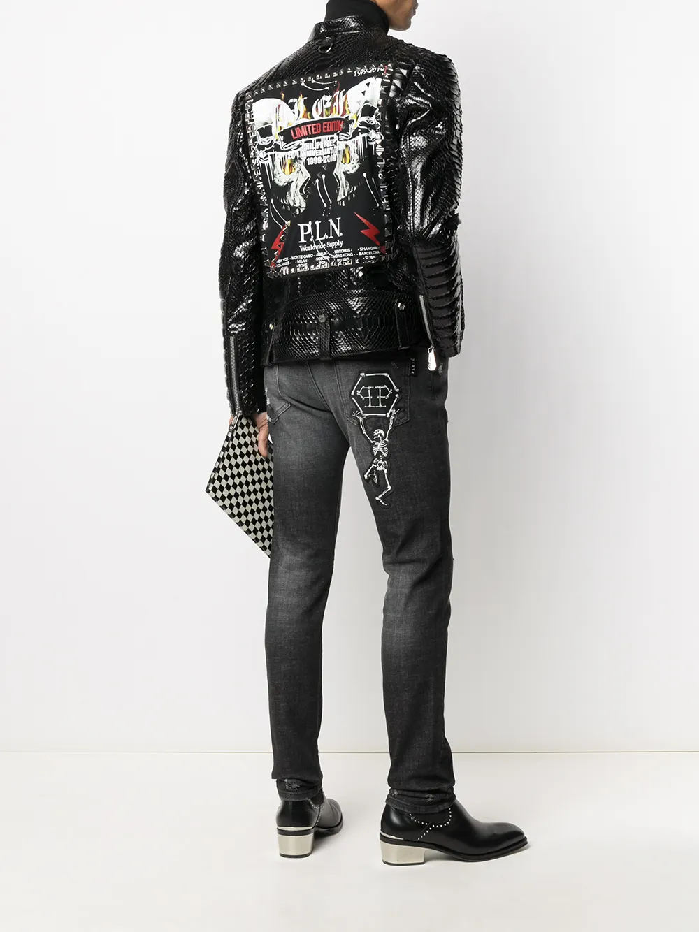 фото Philipp plein байкерская куртка rock pp