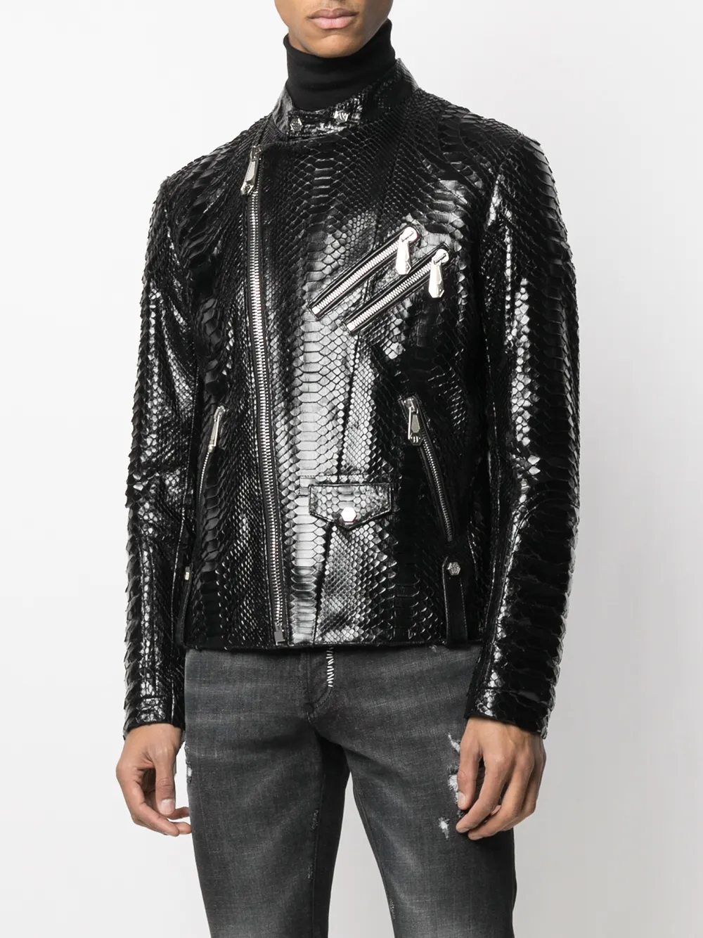 фото Philipp plein байкерская куртка rock pp