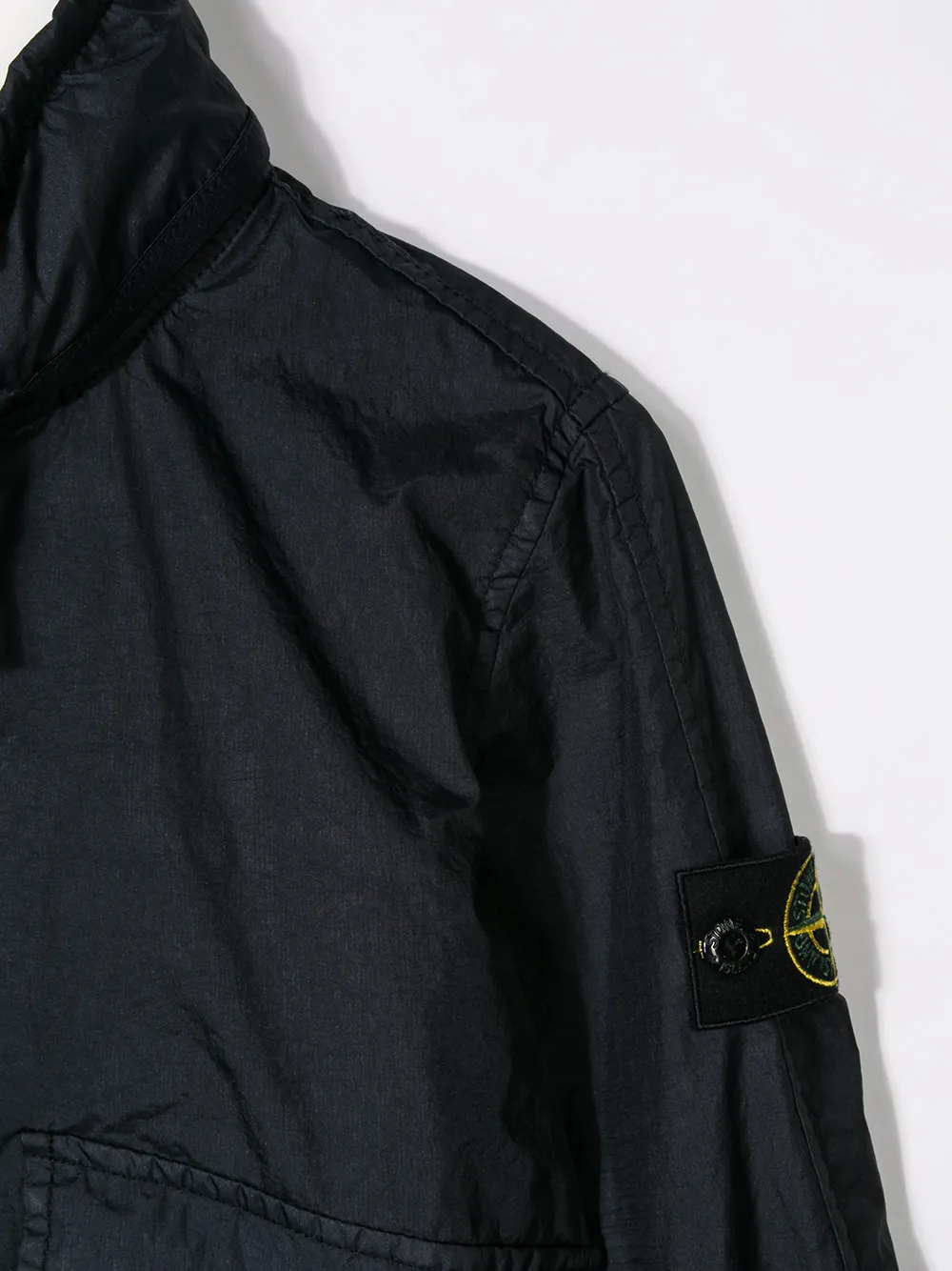 фото Stone island junior однотонная куртка на молнии