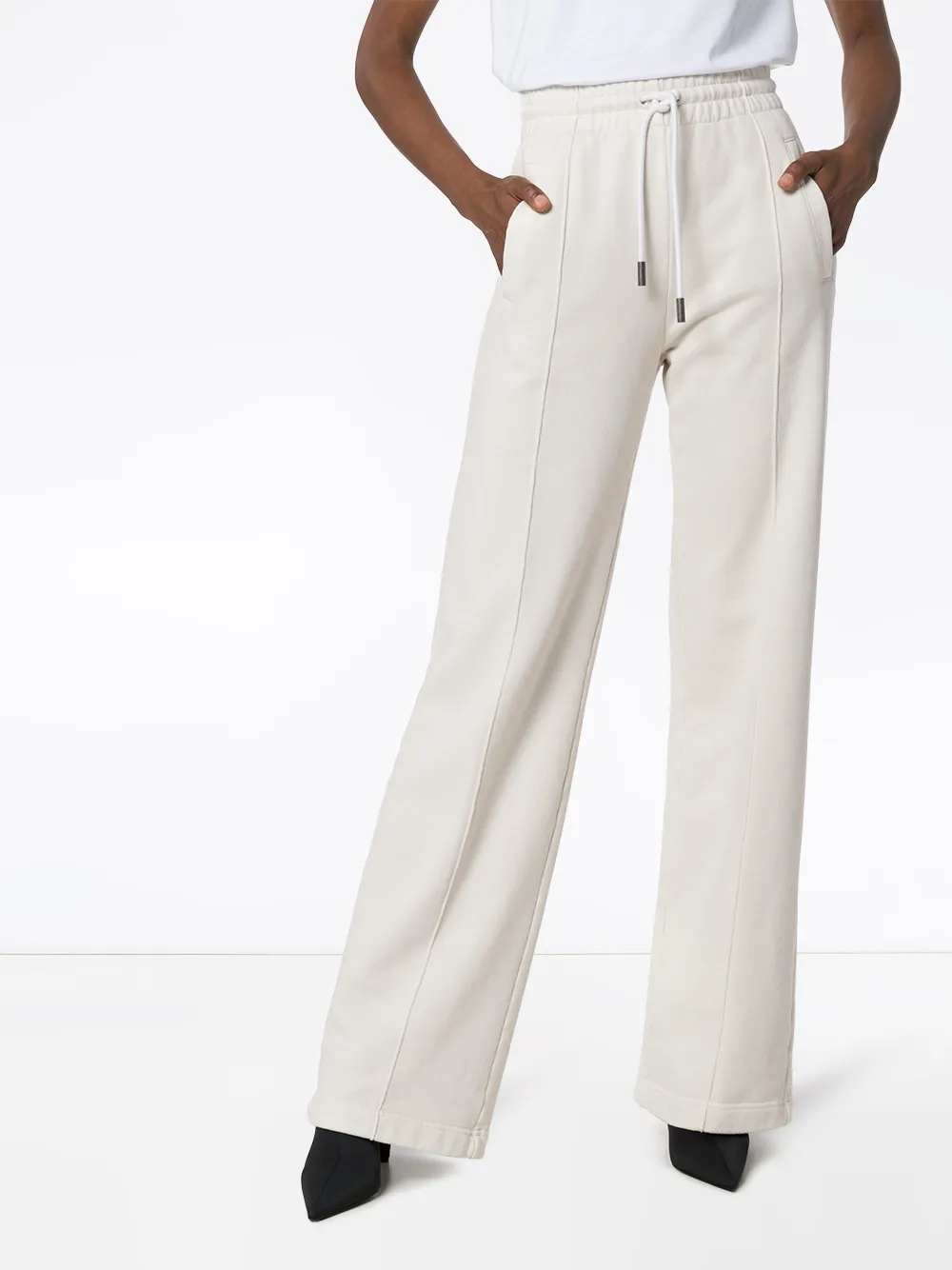 фото Off-white спортивные брюки с диагональными полосками