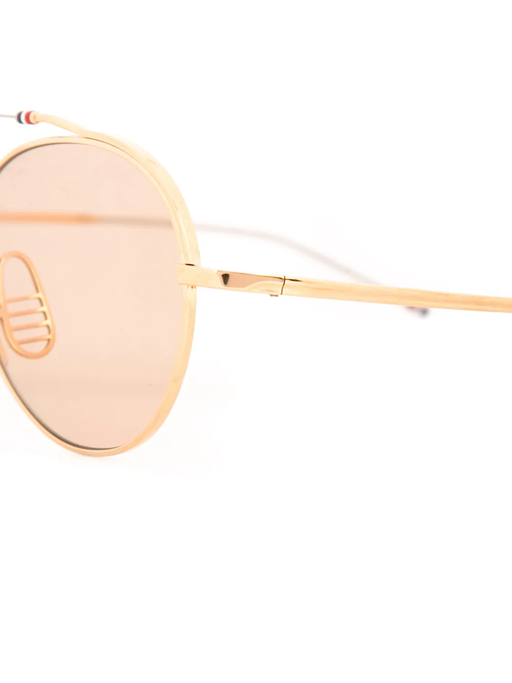 фото Thom browne eyewear солнцезащитные очки в круглой оправе