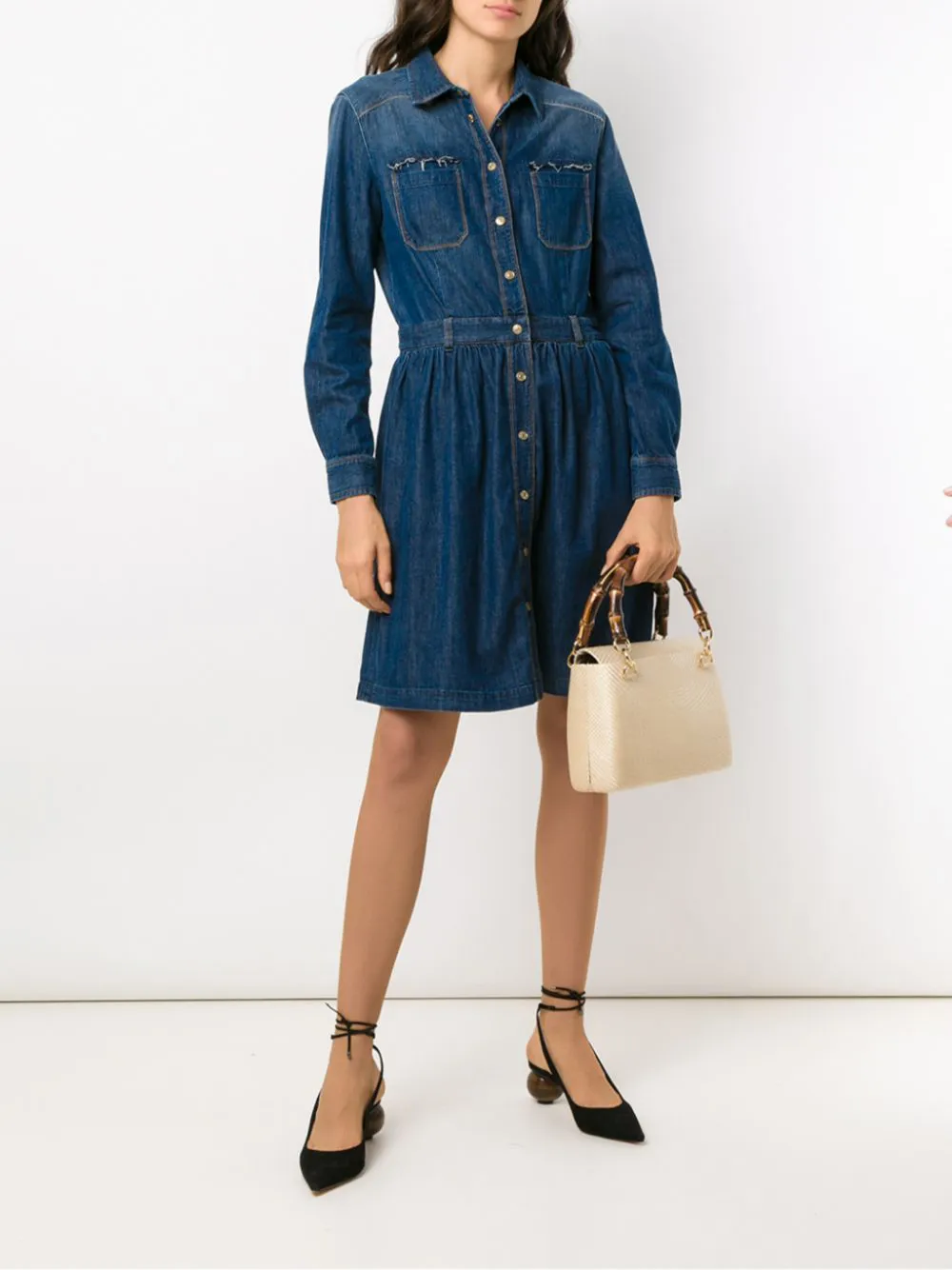 фото Serpui соломенная сумка на плечо