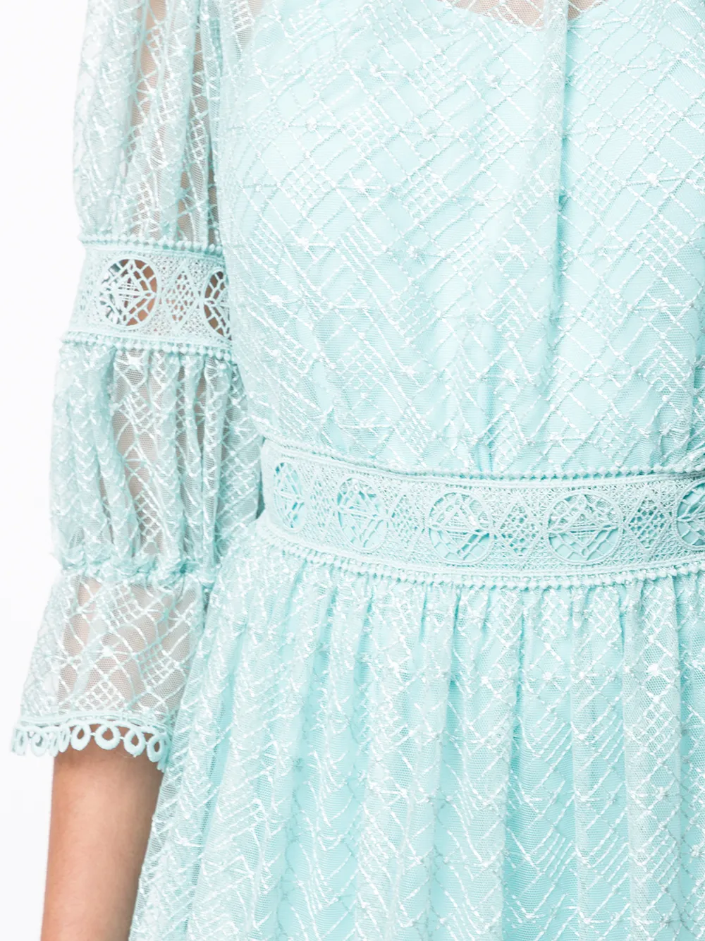 фото Copurs кружевное платье в технике макраме