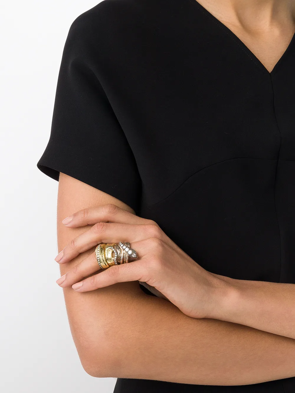 фото Hunrod золотое кольцо diamond foundry x dover street market