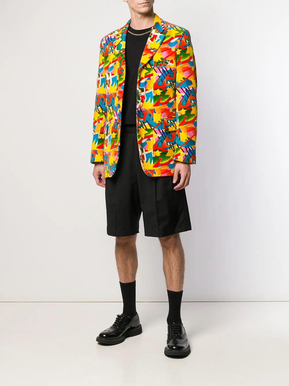 фото Comme des garçons pre-owned куртка с абстрактным принтом