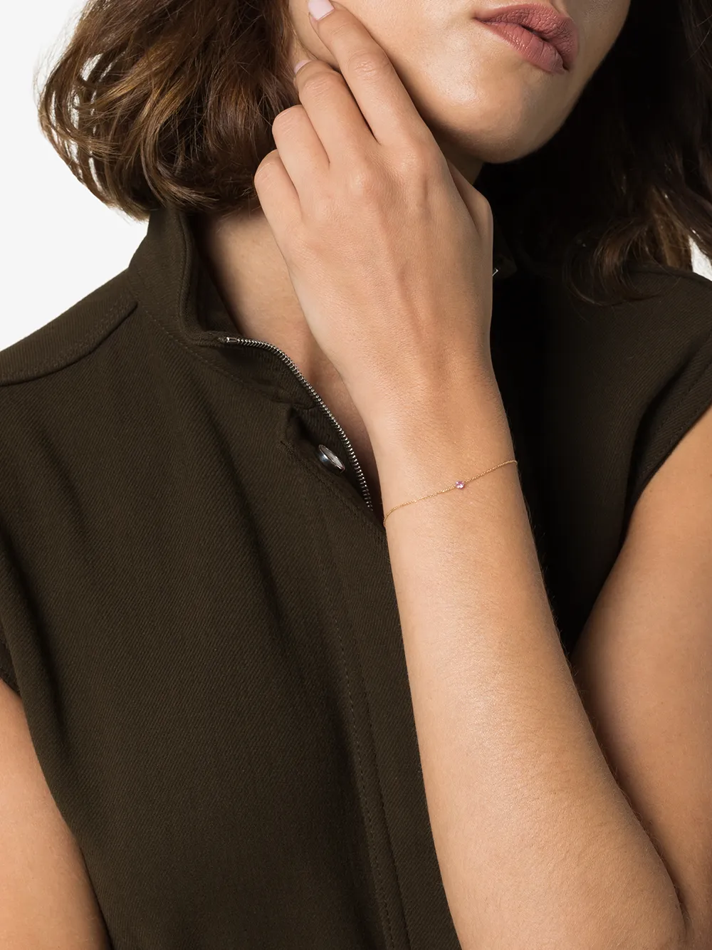 фото Persée золотой браслет-цепочка с сапфирами