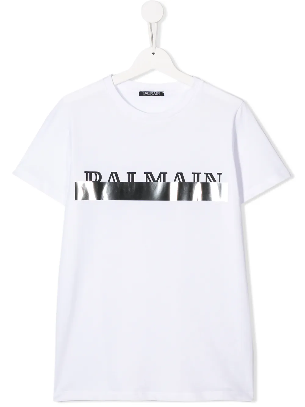 фото Balmain kids футболка с логотипом