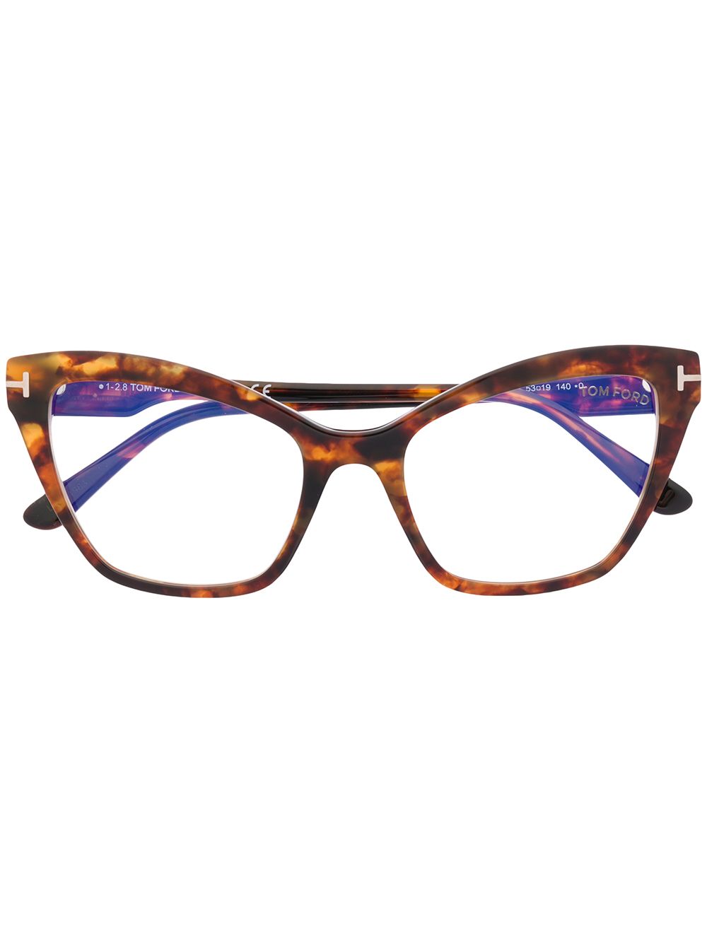 Tom Ford Eyewear Tortoiseshell Effect Cat Eye Glasses Farfetch