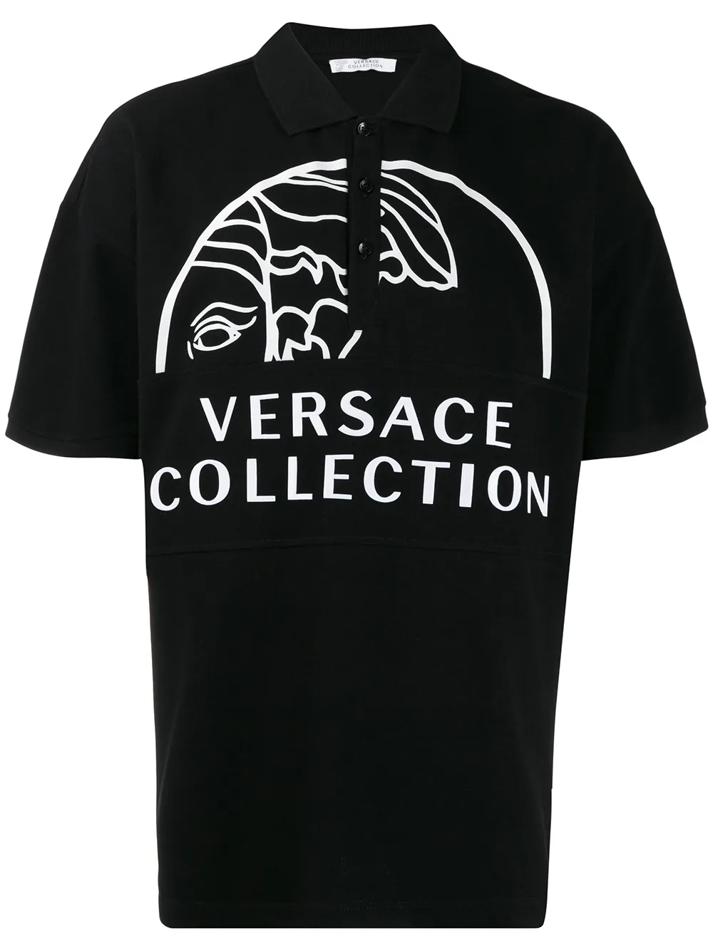 фото Versace collection рубашка-поло с логотипом