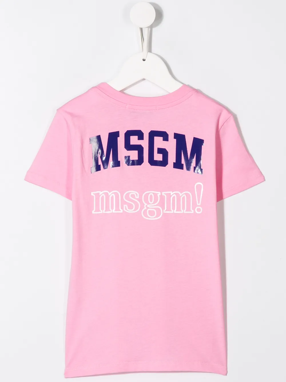 фото Msgm kids футболка с логотипом