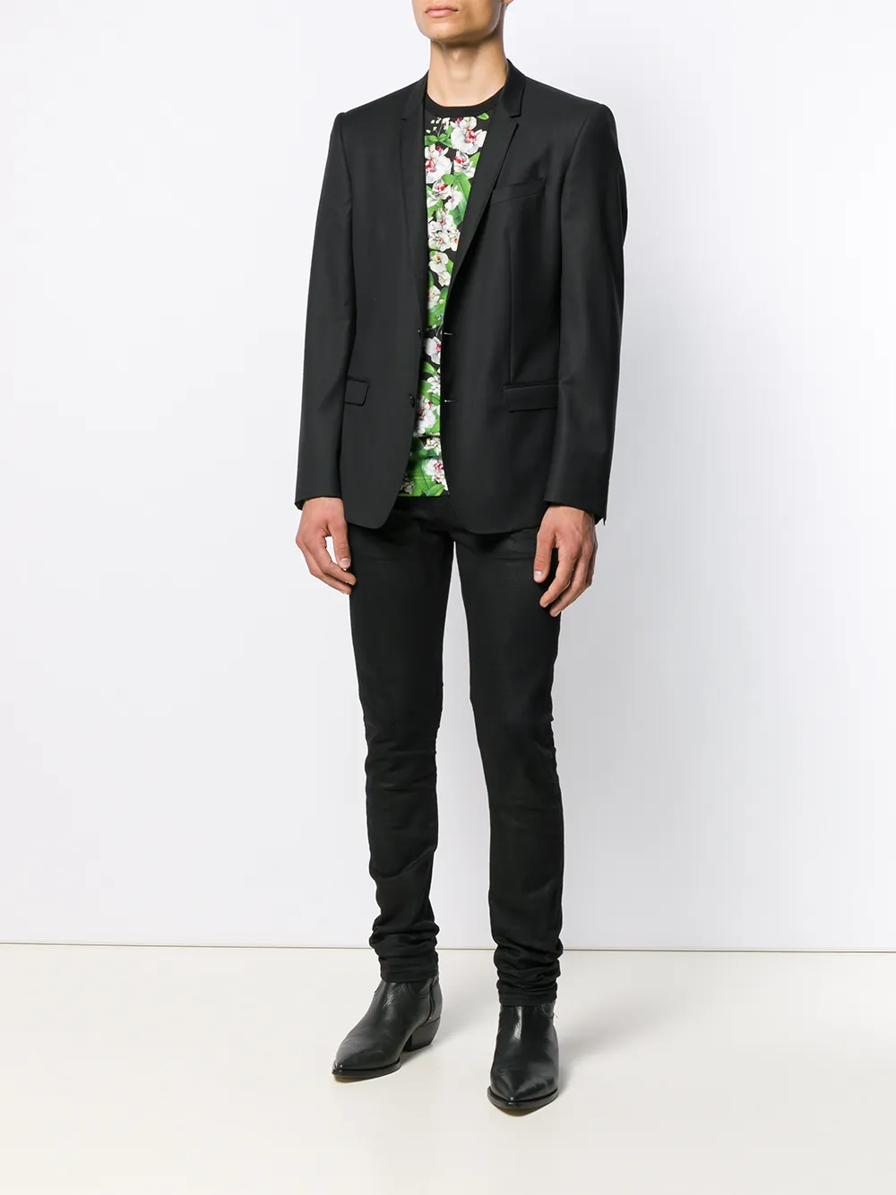 фото Dolce & gabbana футболка с цветочным принтом