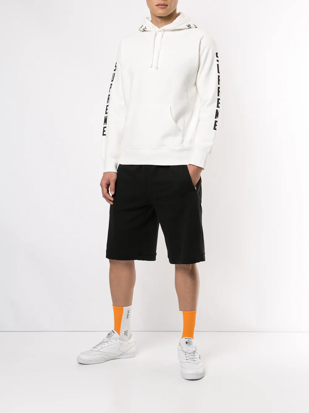 фото Supreme толстовка thrasher с капюшоном