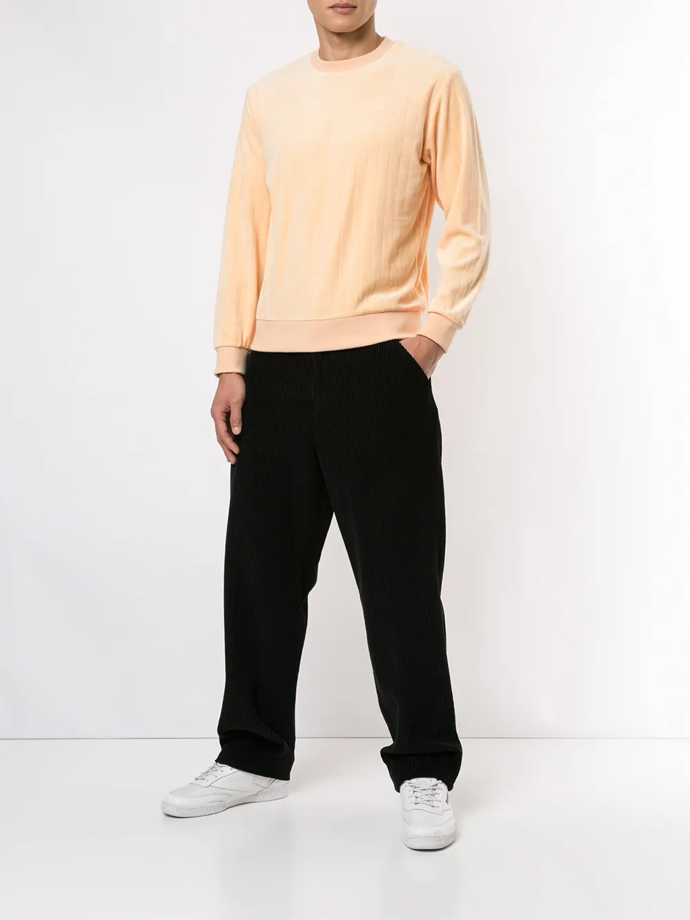 фото Supreme толстовка в рубчик