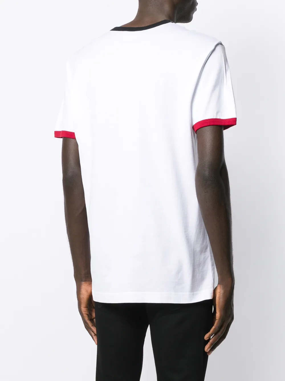 фото Dolce & gabbana футболка с принтом и нашивкой