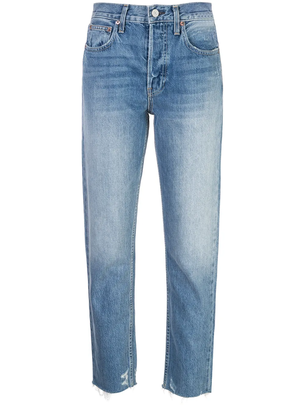 фото Trave denim джинсы прямого кроя с завышенной талией