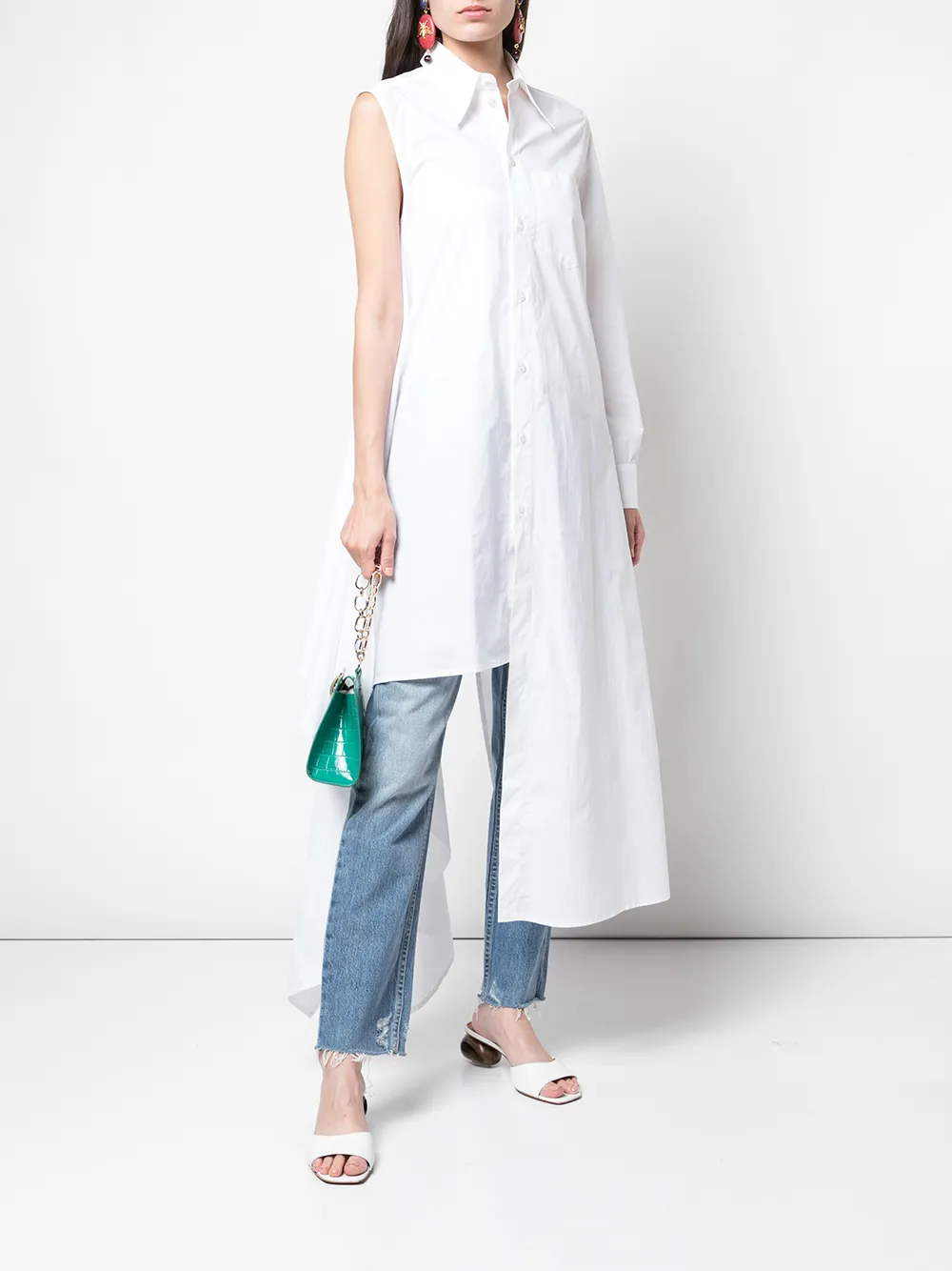 фото Trave denim джинсы прямого кроя с завышенной талией