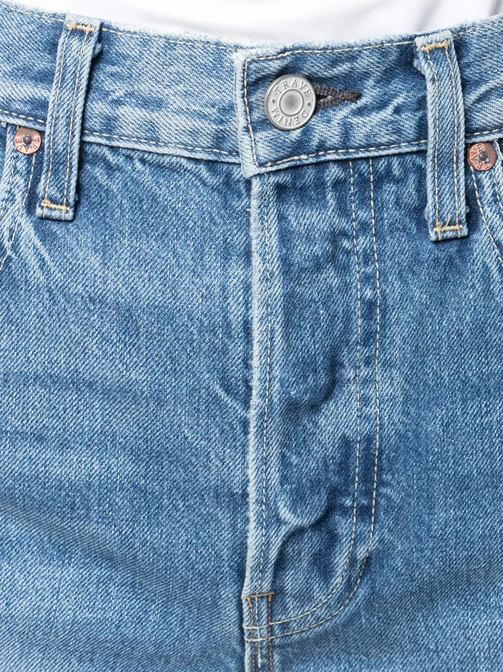 фото Trave denim джинсы прямого кроя с завышенной талией