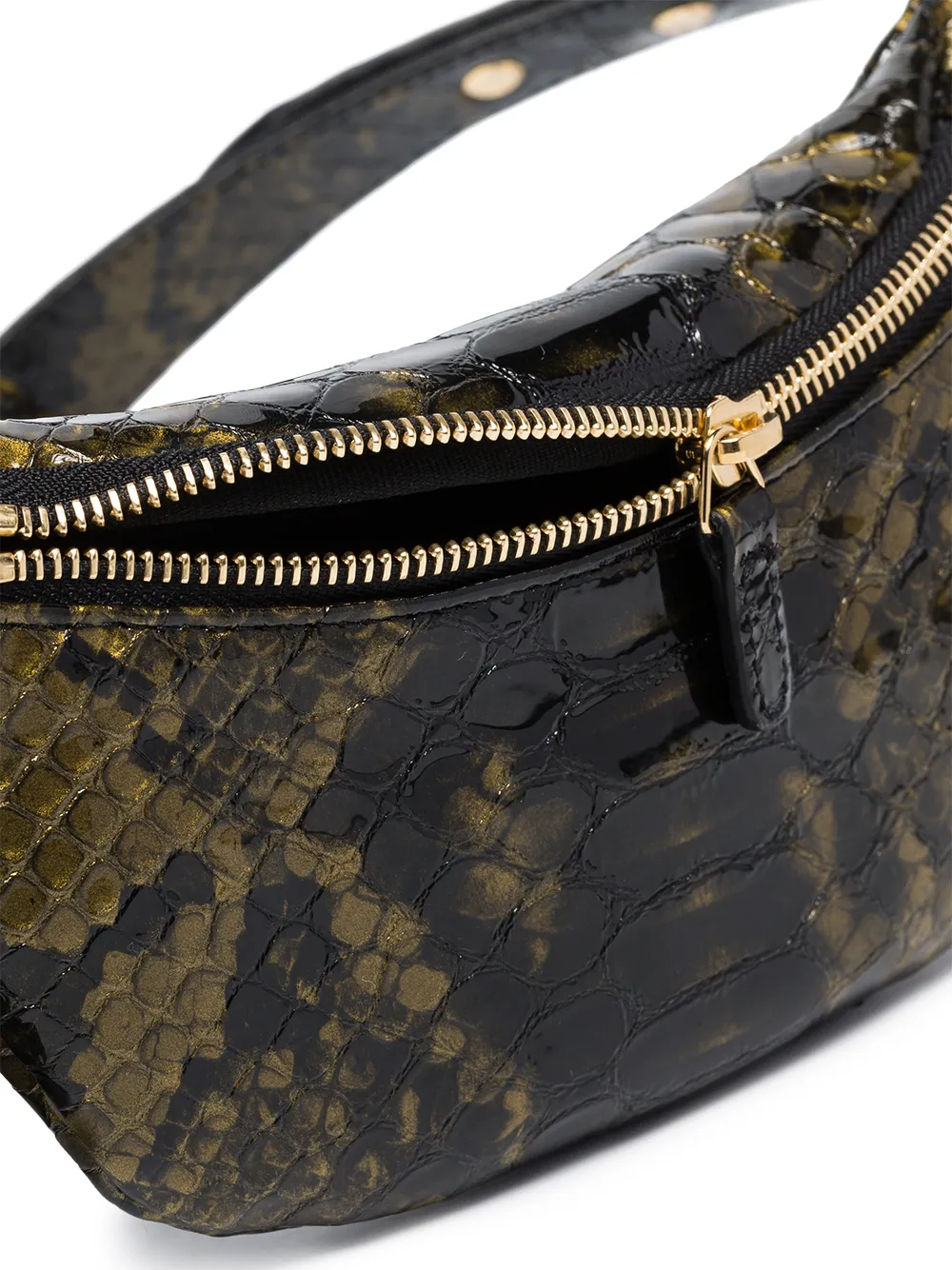 фото Tara zadeh поясная сумка с тиснением под кожу крокодила