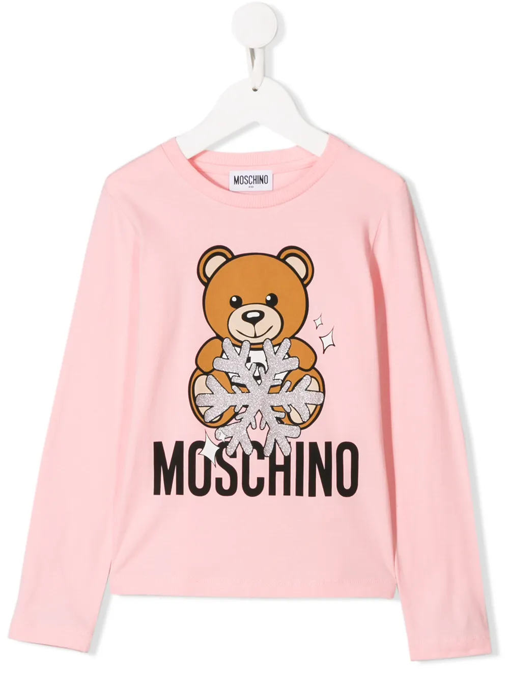 фото Moschino kids топ winter bear с логотипом