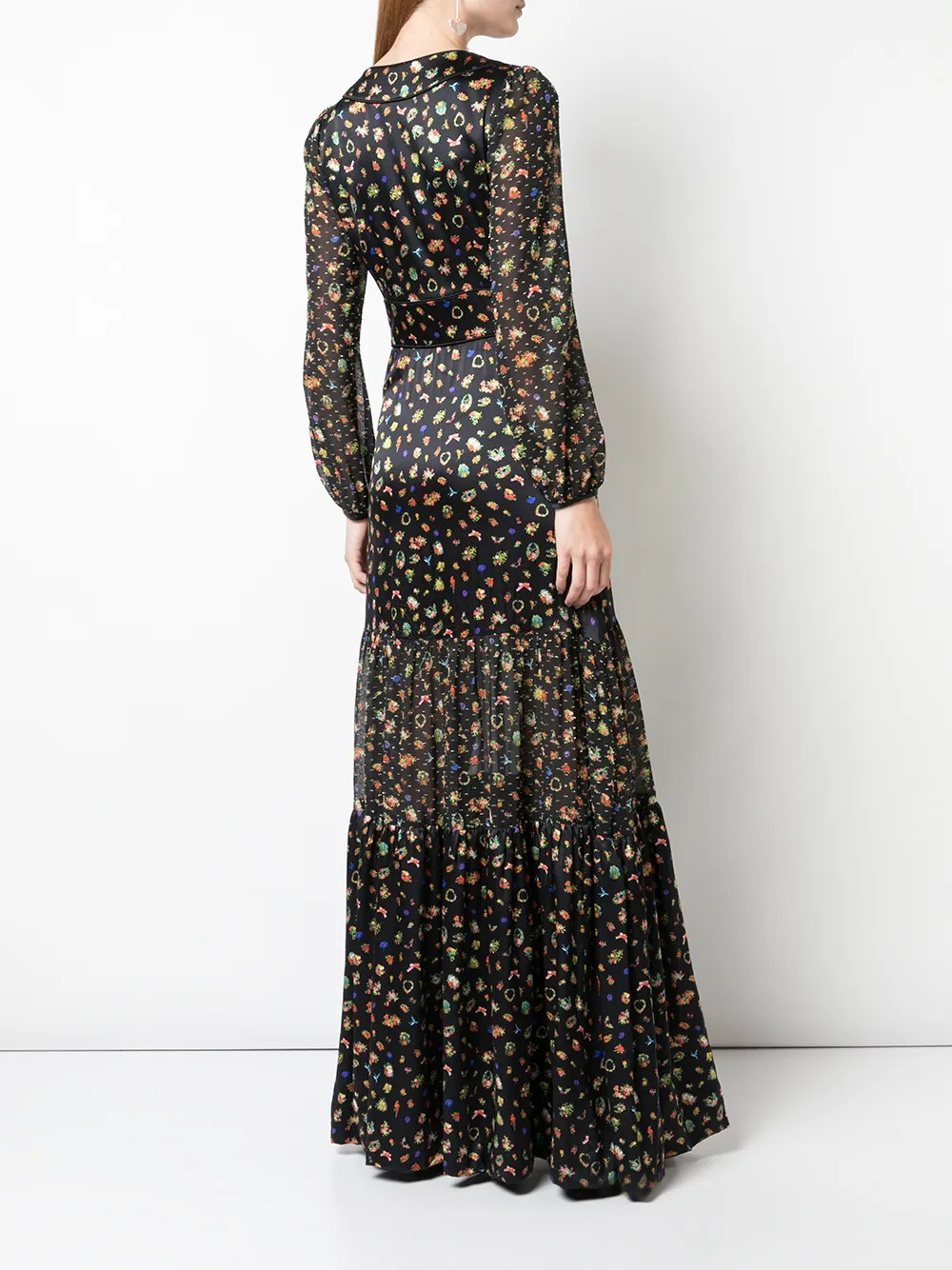 фото Cynthia rowley ярусное платье макси caroline