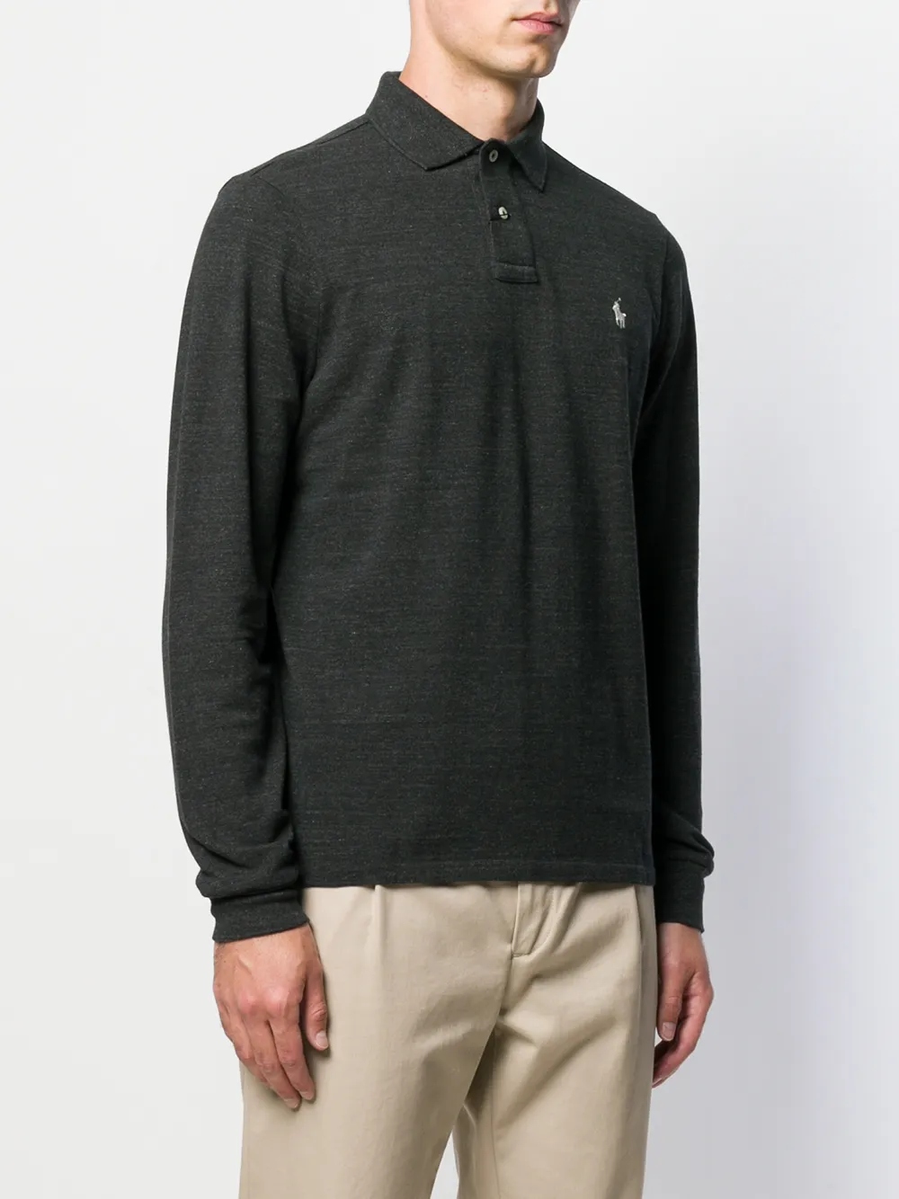 фото Polo ralph lauren рубашка-поло с длинными рукавами