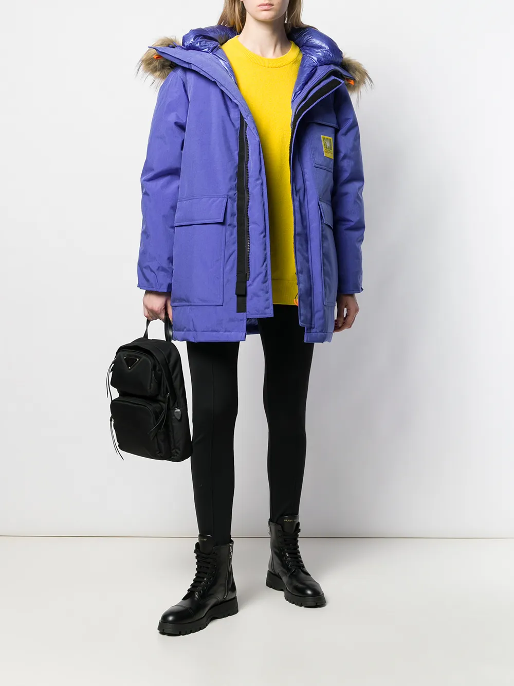 фото Brumal пальто-пуховик с капюшоном