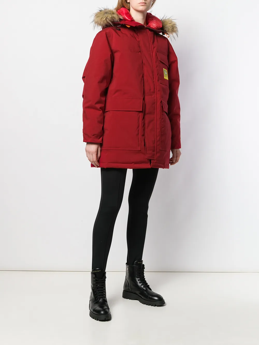 фото Brumal пальто-пуховик с капюшоном