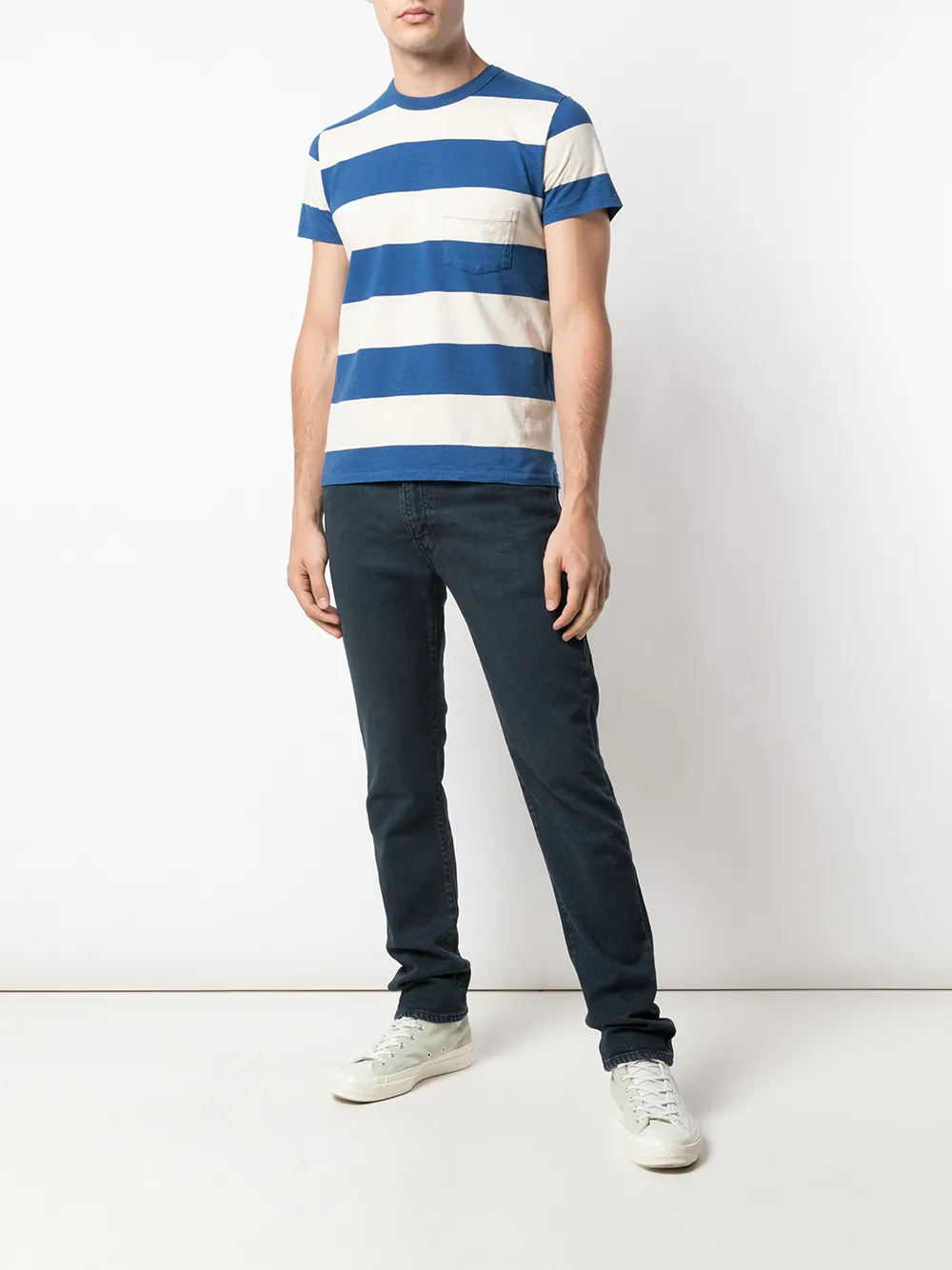 фото Levi's vintage clothing полосатая футболка с короткими рукавами