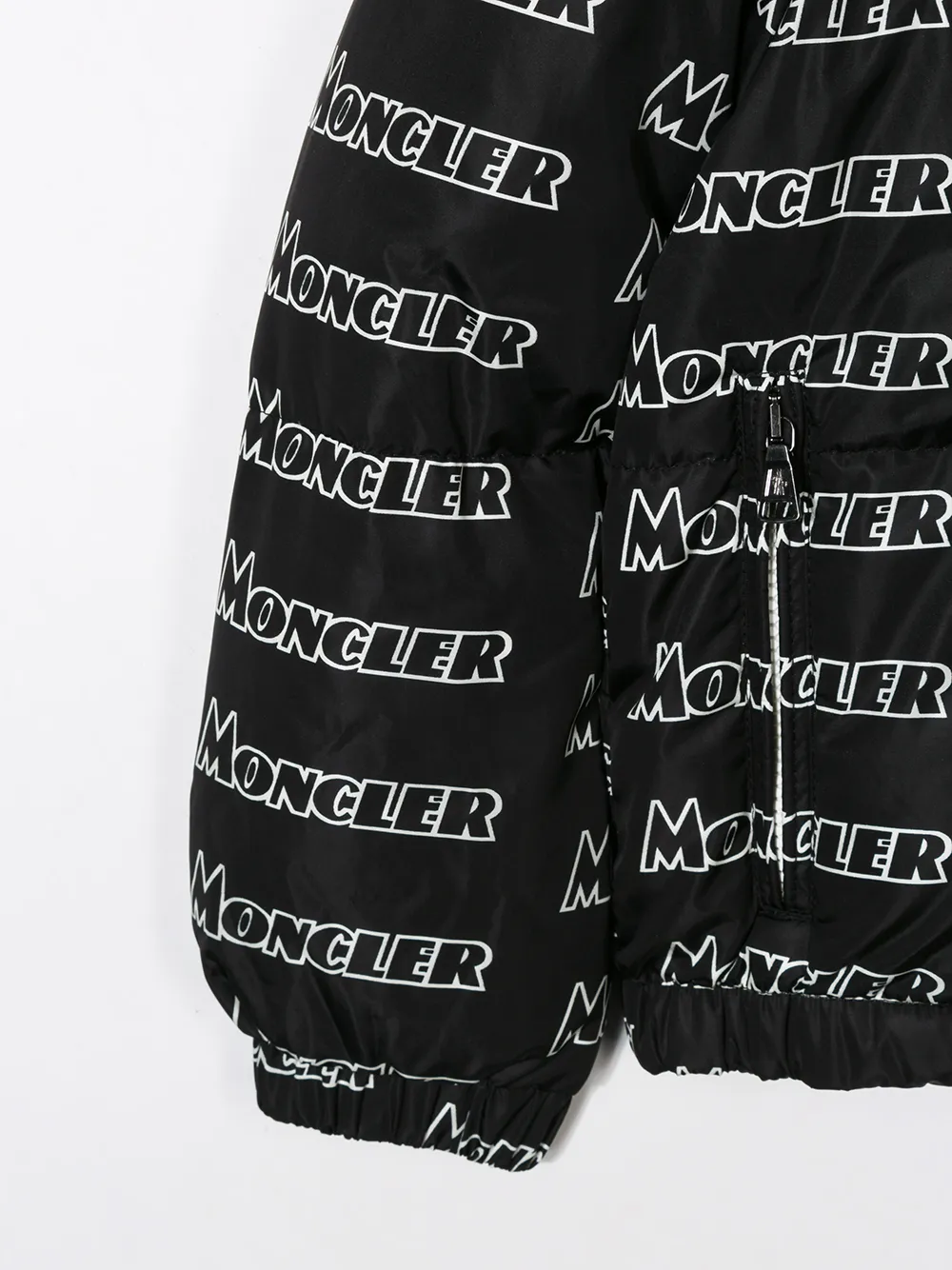 фото Moncler enfant пуховик с логотипом