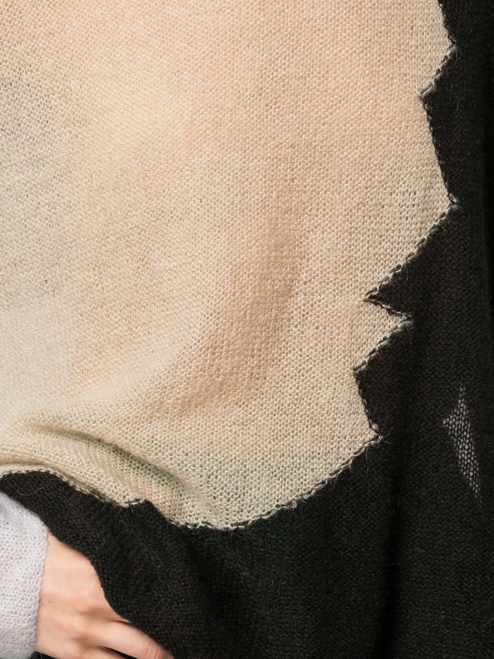 фото Eckhaus latta свитер в технике пэчворк