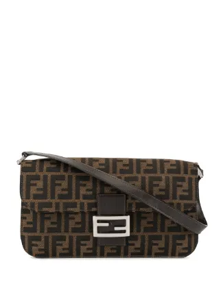 Fendi Pre Owned Zucca Pattern Mamma Baguette Hand Bag Farfetch