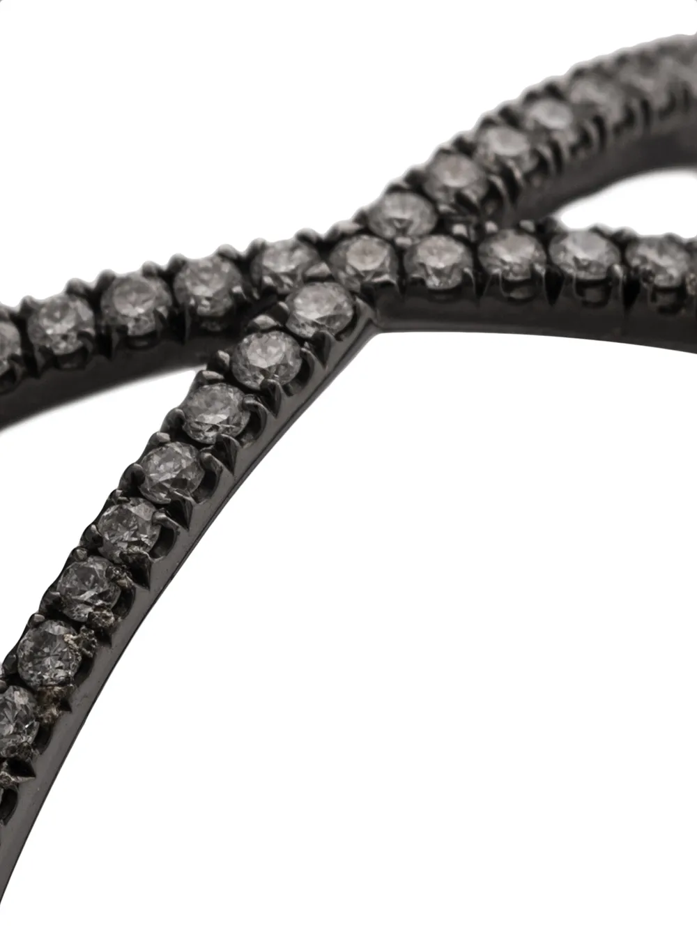 фото Eva fehren кольцо the fine shorty из белого золота с бриллиантами