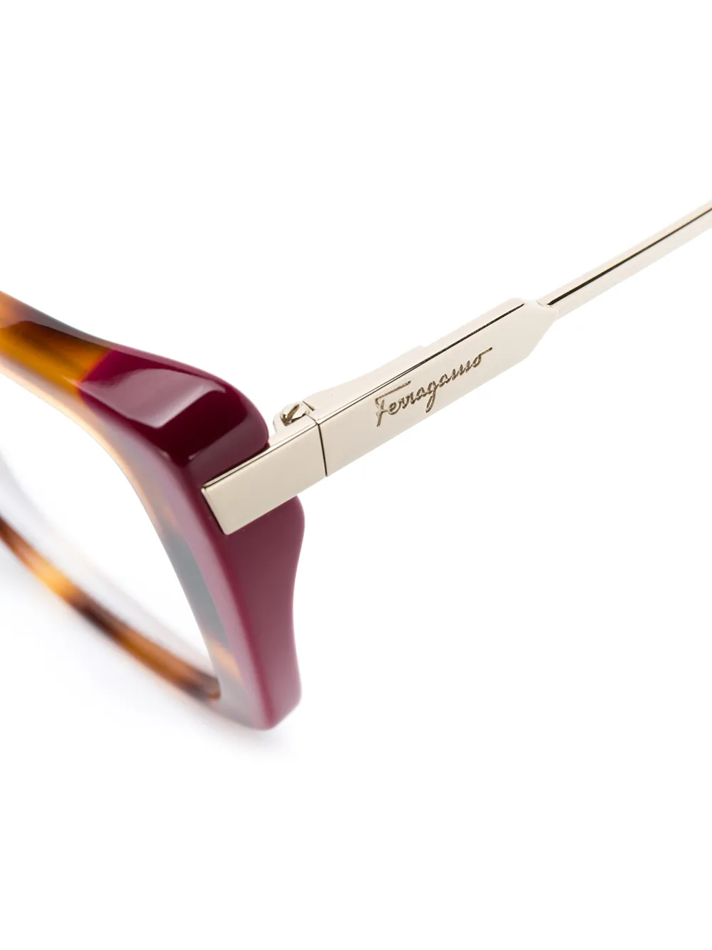 фото Salvatore ferragamo eyewear очки в квадратной оправе черепаховой расцветки