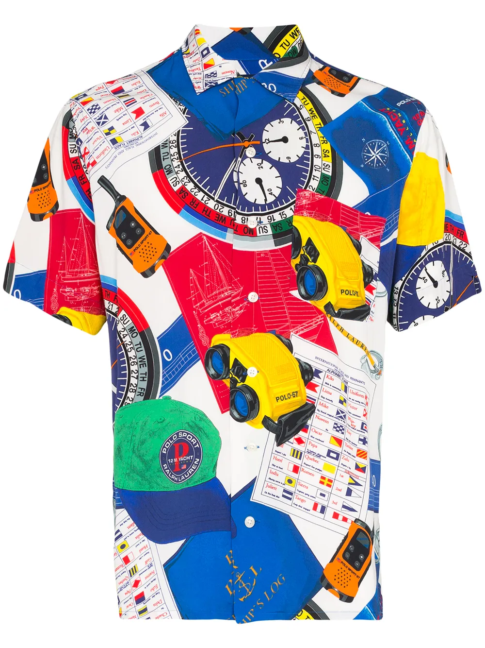 фото Polo ralph lauren рубашка с короткими рукавами и графичным принтом