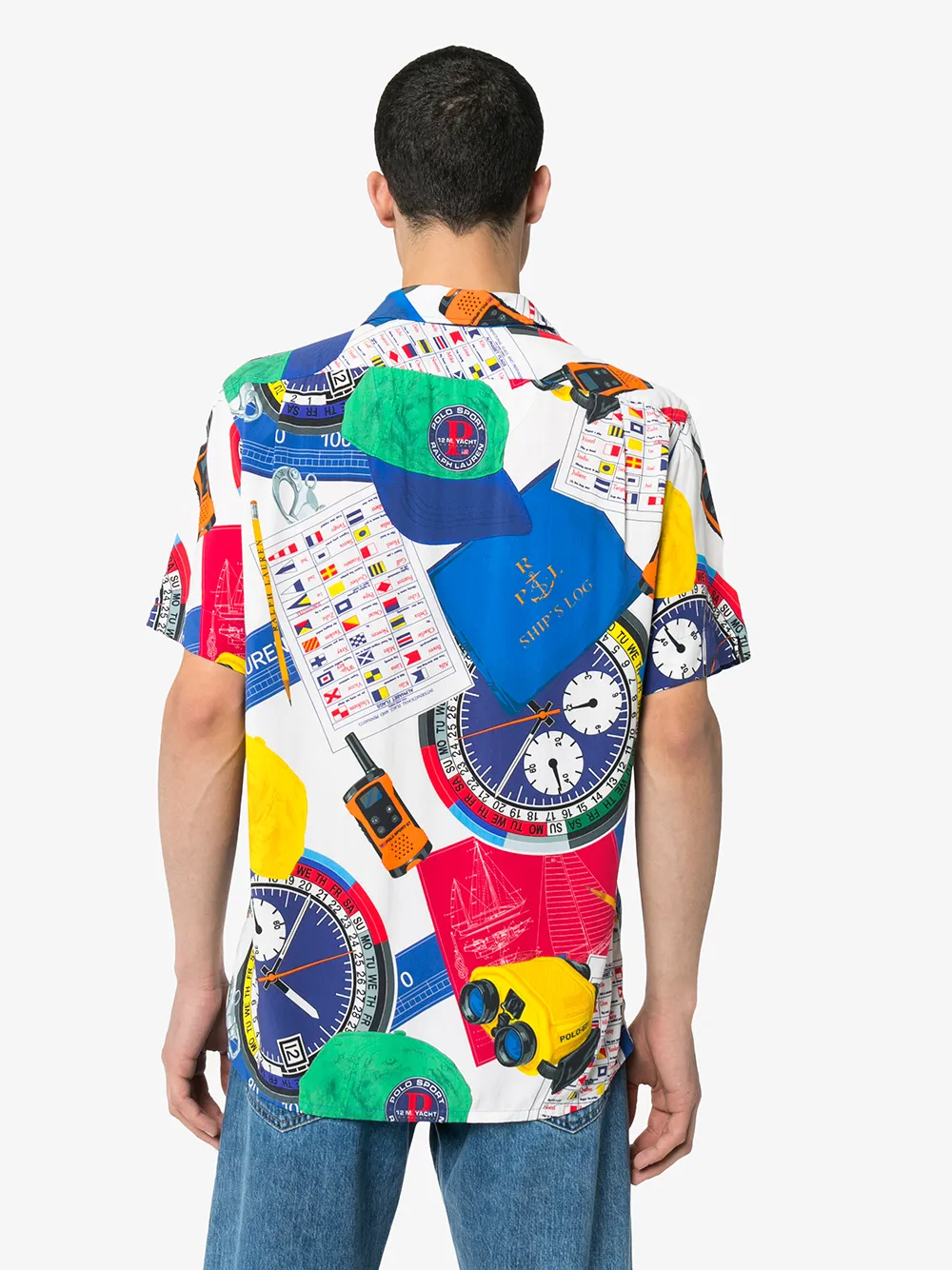 фото Polo ralph lauren рубашка с короткими рукавами и графичным принтом