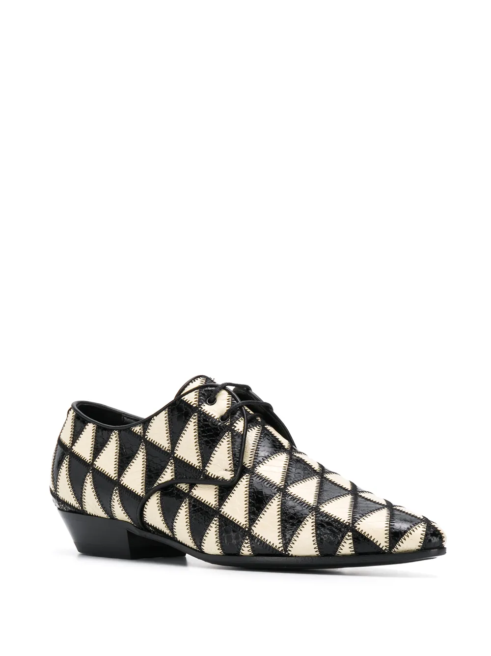 фото Saint laurent туфли дерби jonas с геометричным узором