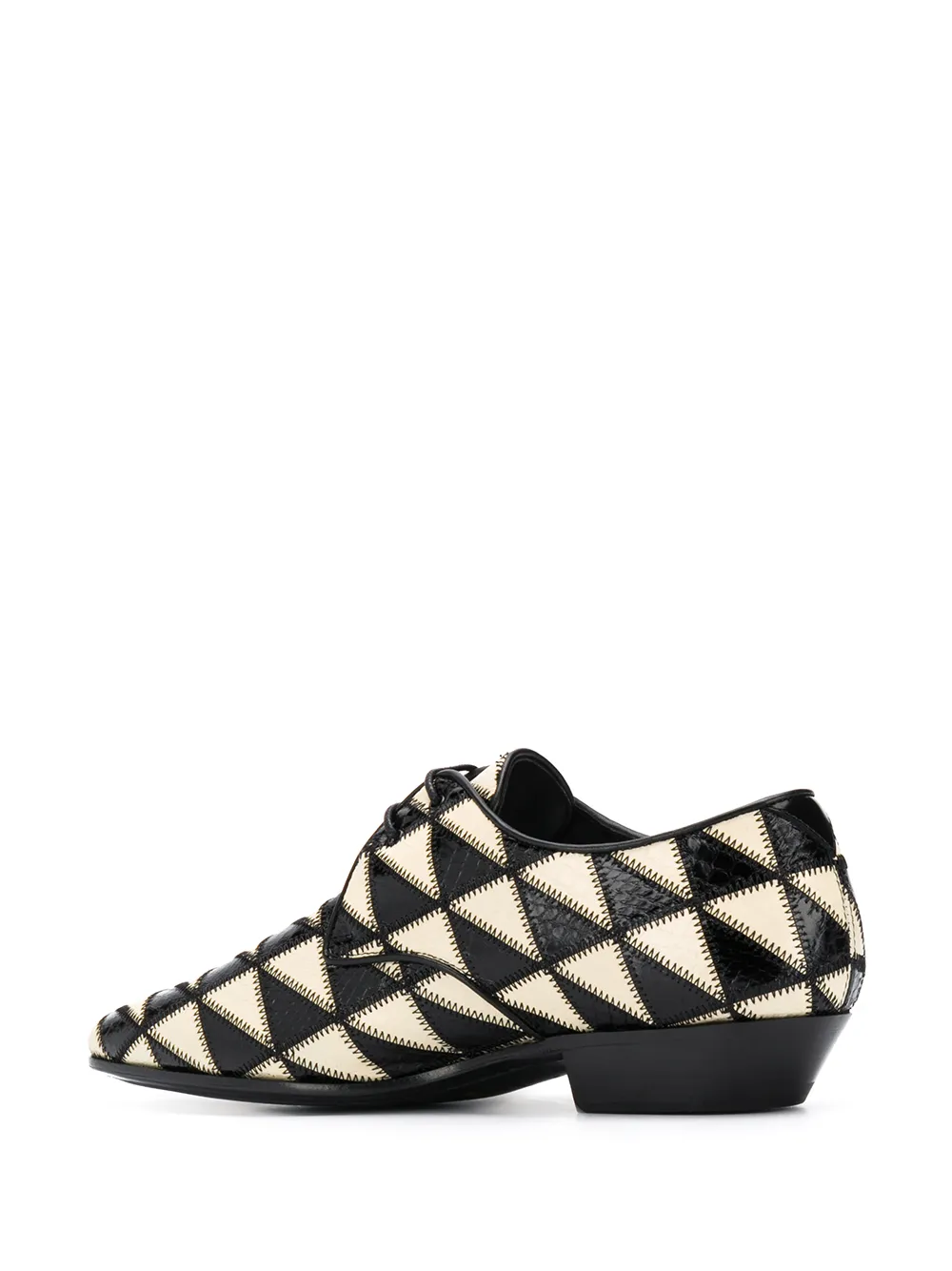 фото Saint laurent туфли дерби jonas с геометричным узором