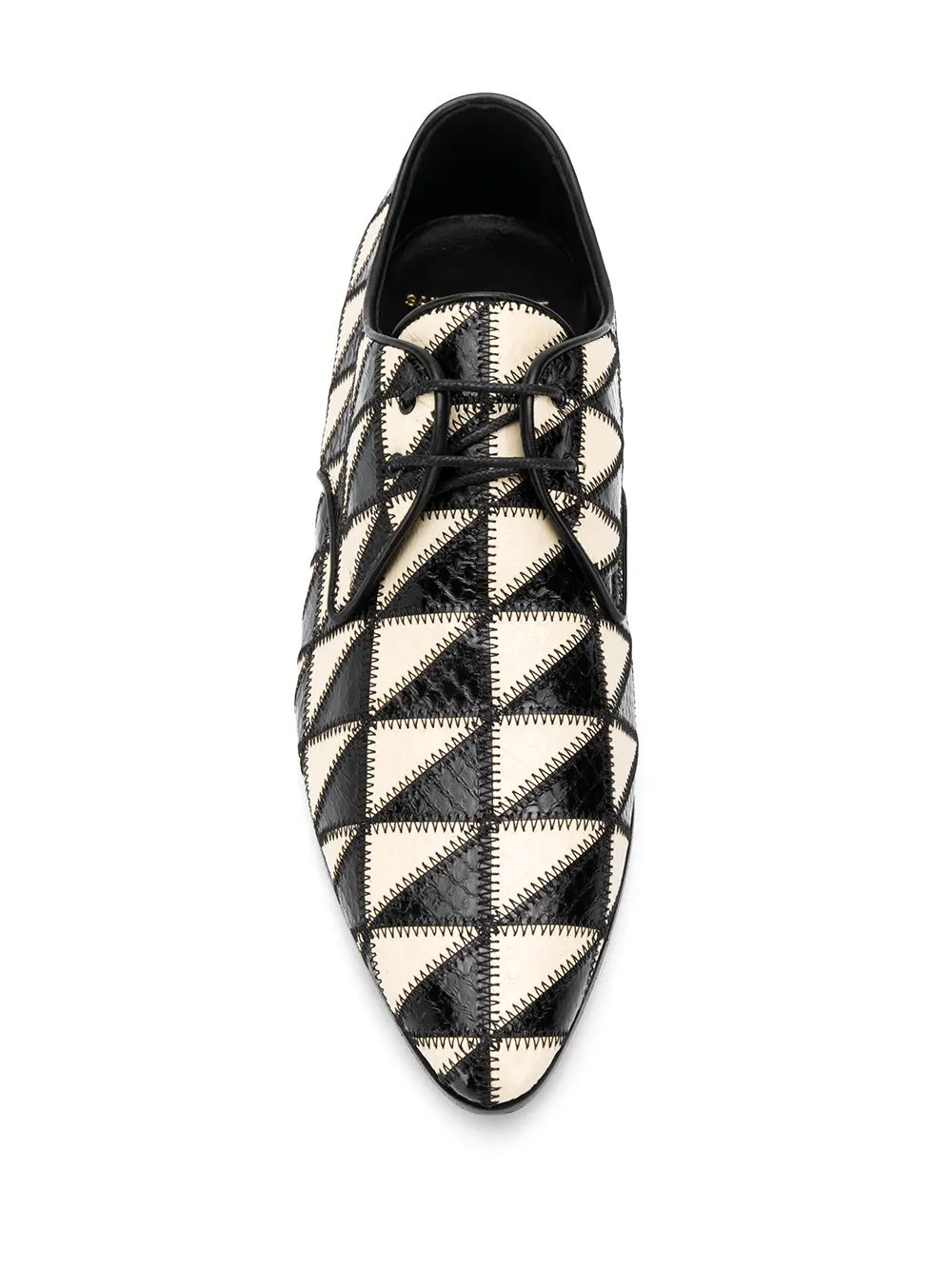 фото Saint laurent туфли дерби jonas с геометричным узором