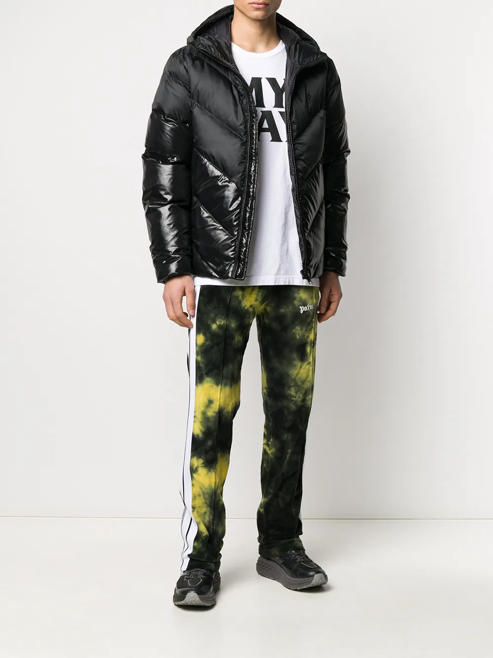 фото Marcelo burlon county of milan стеганая куртка с логотипом