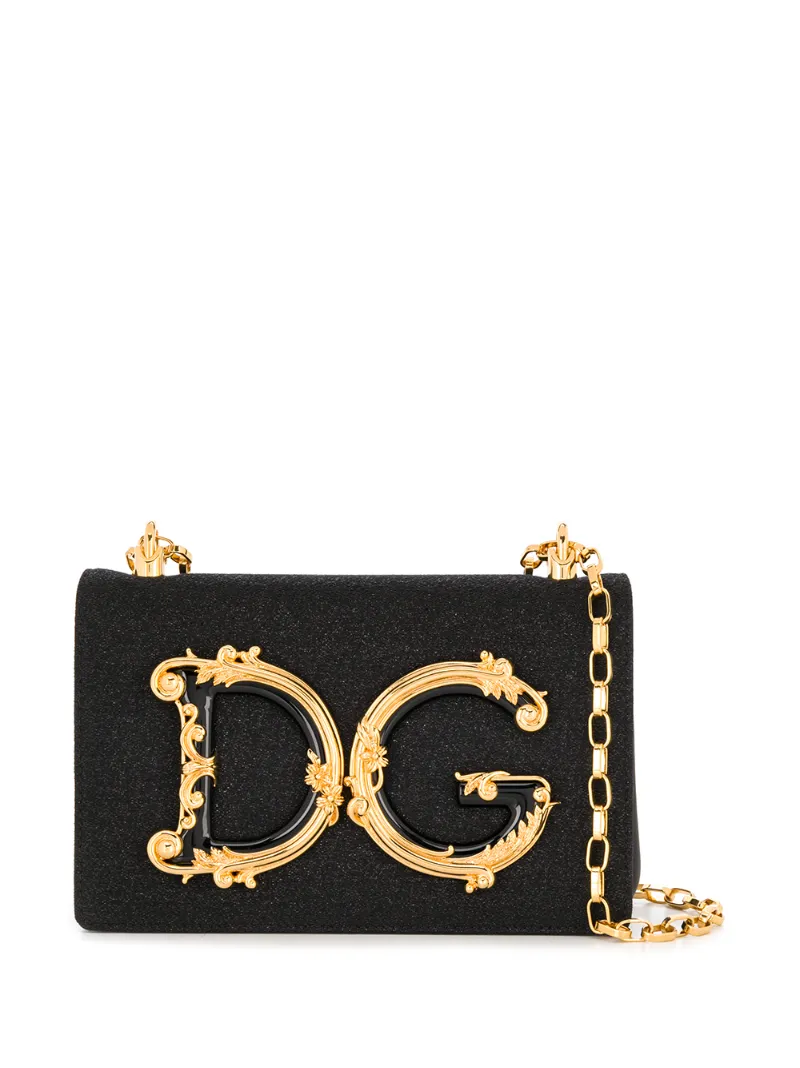 dg包包标志正品图片,包包品牌大全标志图片 shoulder bag dg girls in nappa color black in 8h965 lure nero