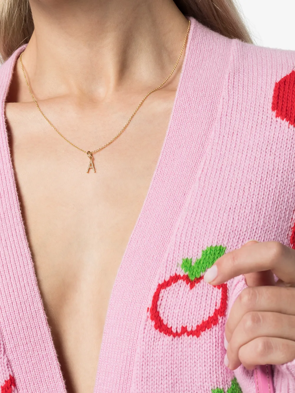 фото Rosa de la cruz золотая подвеска с бриллиантами