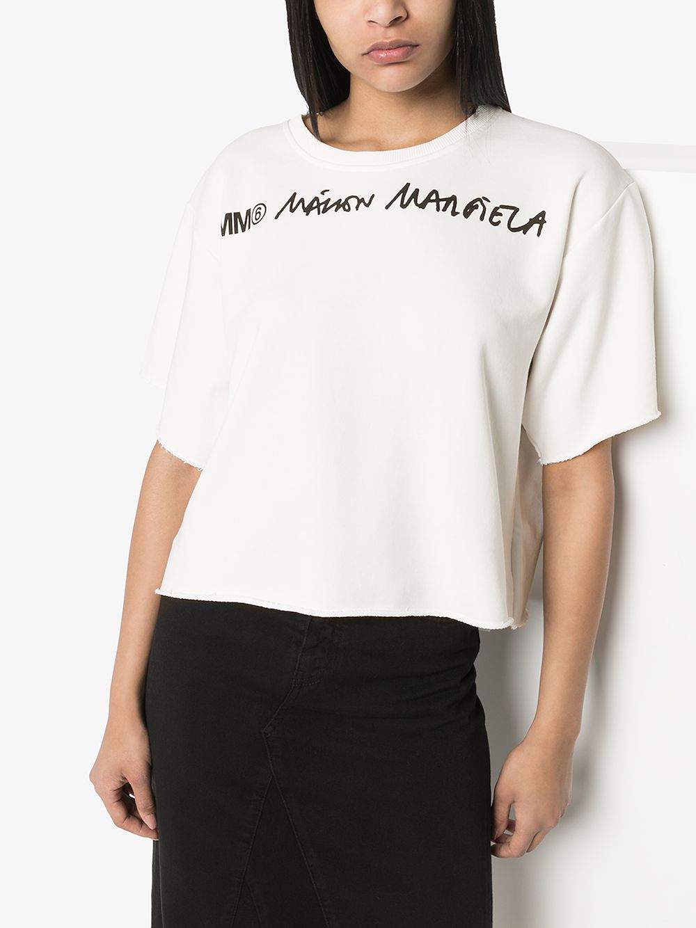 mm6 maison margiela logo print t-shirt,s32gu0133s2545414844602