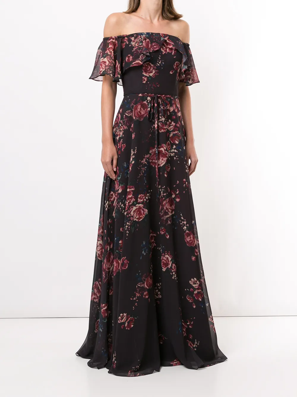 фото Marchesa notte bridesmaids платье с цветочным принтом