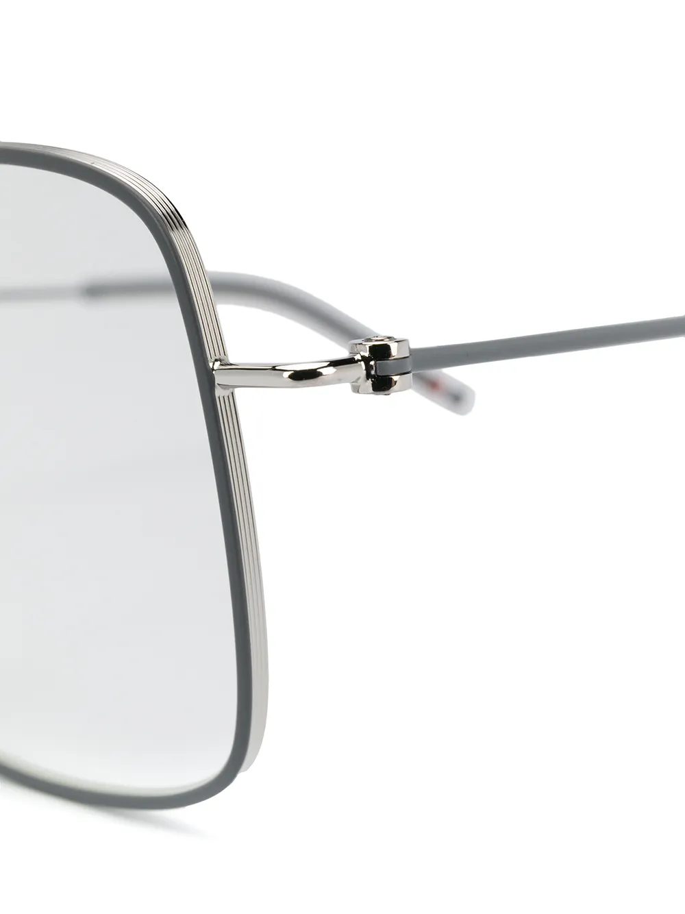 фото Thom browne eyewear очки в квадратной оправе с полосками rwb