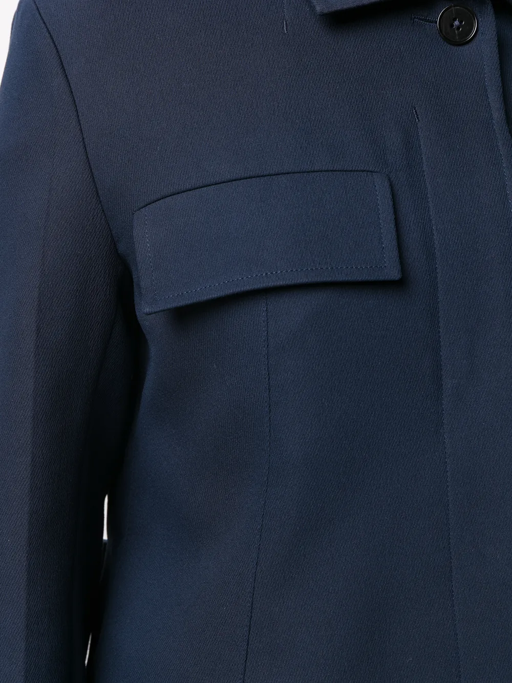 фото Jil sander рубашка строгого кроя с потайной застежкой