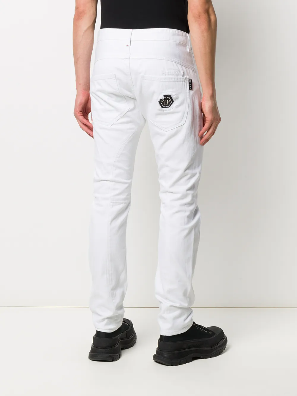 фото Philipp plein джинсы с металлическим логотипом