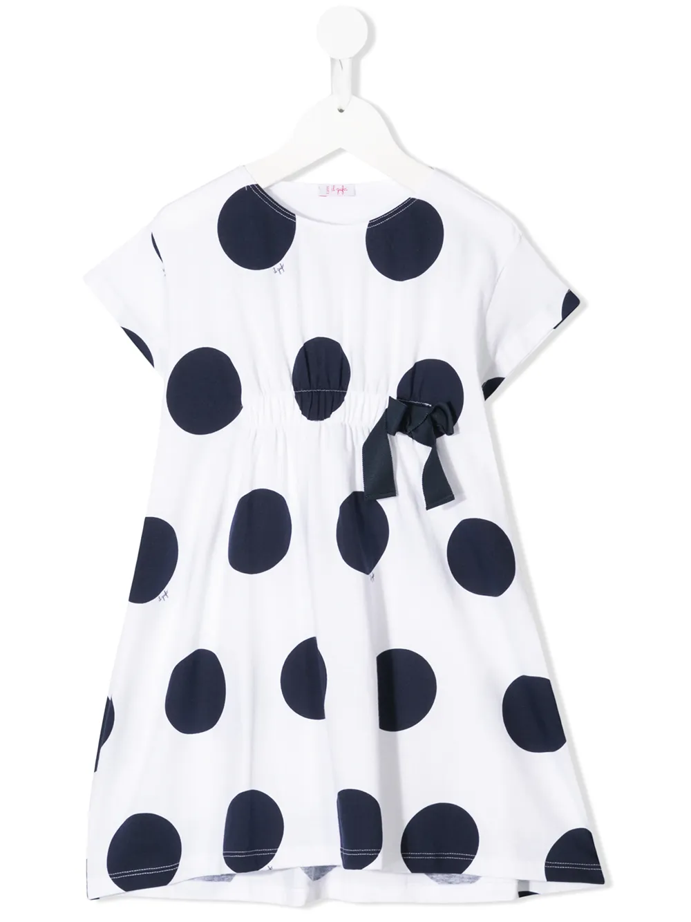 Il Gufo vestido con motivo de lunares - Blanco