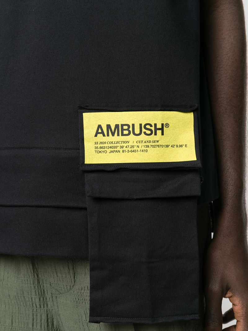 ambush logo patch asymmetric t